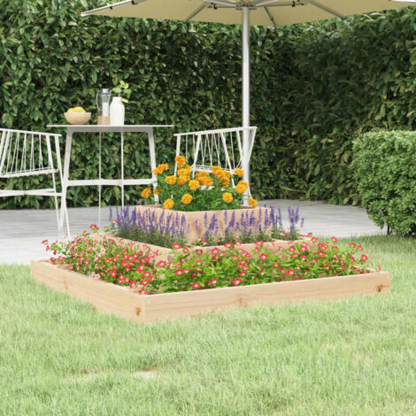 Planter 80x80x27 cm Solid Wood Pine vidaXL