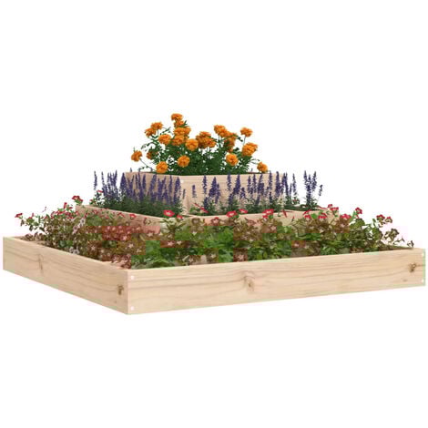 Planter 80x80x27 cm Solid Wood Pine vidaXL