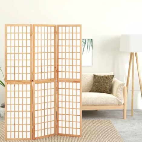 Folding 3-Panel Room Divider Japanese Style 120x170 cm vidaXL