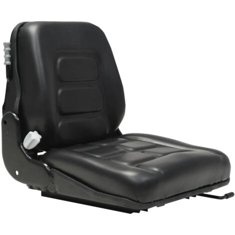 Forklift & Tractor Seat with Suspension and Adjustable Backrest vidaXL