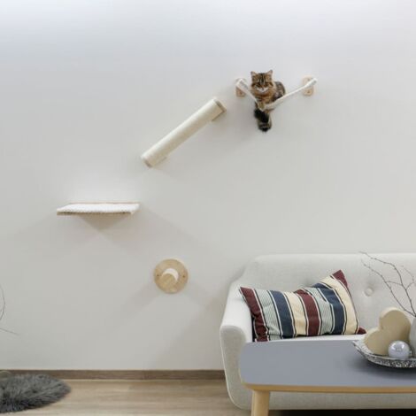 Cat Climbing Wall Alps 52x14x33 cm Nature and White Kerbl