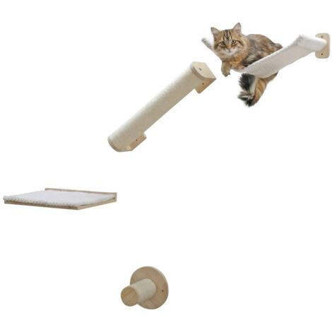 Cat Climbing Wall Alps 52x14x33 cm Nature and White Kerbl