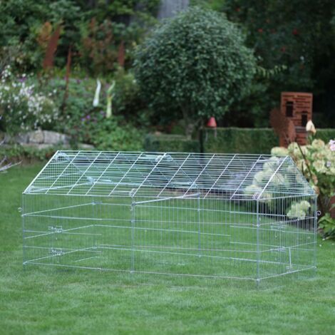 Small Animal Outdoor Enclosure With Breakout Barrier 220x103x103 Cm 