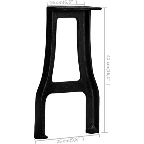 Bench Legs 2 pcs A-Frame Cast Iron vidaXL