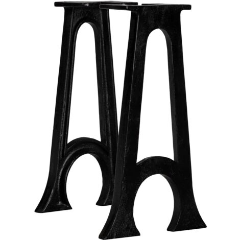 vidaXL Bench Legs 2 pcs with Arched Base A-Frame Cast Iron (1/5)