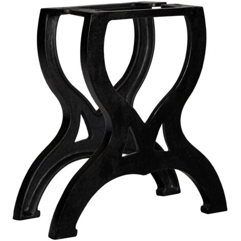 vidaXL Coffee Table Legs 2 pcs X-Frame Cast Iron