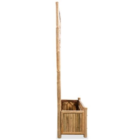 Garden Raised Bed with Trellis Bamboo 70 cm vidaXL