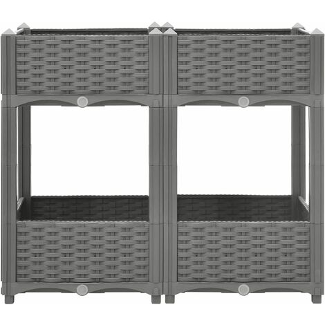 Raised Bed 80x40x71 cm Polypropylene vidaXL