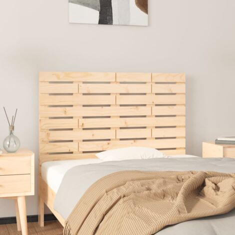 Wall Headboard 96x3x63 cm Solid Wood Pine vidaXL (1/5)