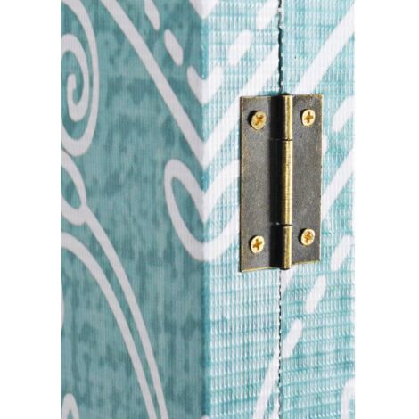Folding Room Divider 228x170 cm Butterfly Blue vidaXL