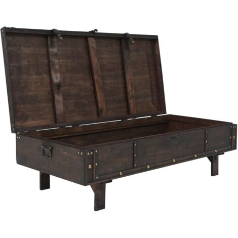 Coffee Table Plywood Vintage Style 120x55x35 cm vidaXL