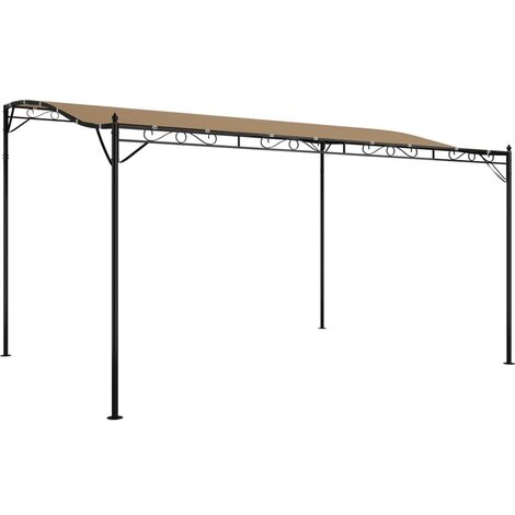 vidaXL Canopy Taupe 4x3 m 180 g/m² Fabric and Steel (1/5)