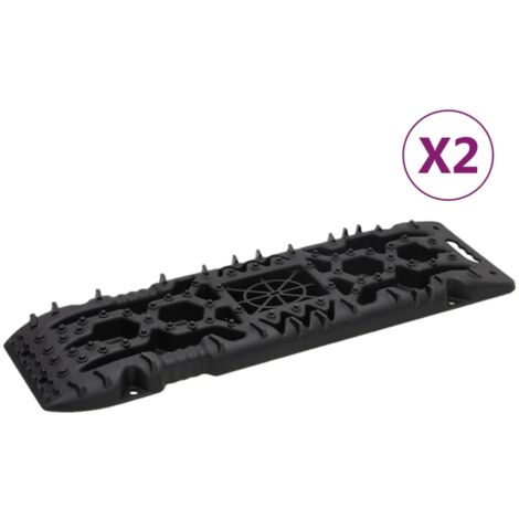 Traction Boards 2 pcs Black 107x31x7 cm Nylon vidaXL (1/5)