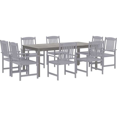 Solid wood 9 piece dining deals set