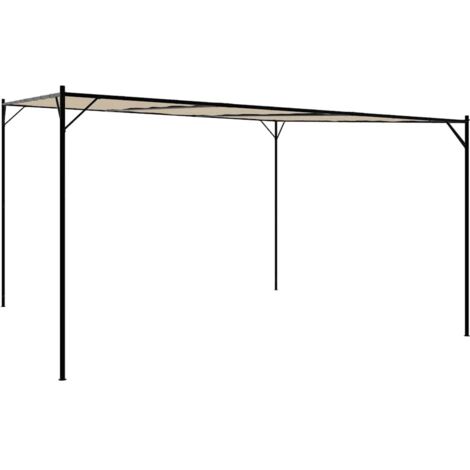 Gazebo Beige 4x4 m 180 g/m² Fabric and Steel vidaXL (1/5)