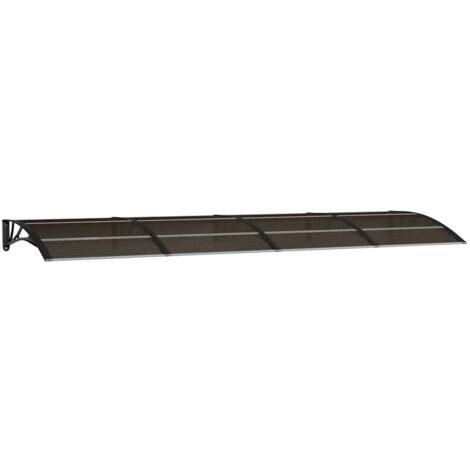Door Canopy Black 350x100 cm Polycarbonate vidaXL