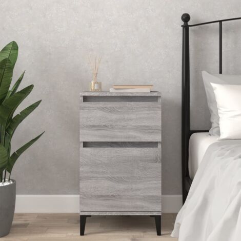Bedside Cabinet Grey Sonoma 40x35x70 cm vidaXL (1/5)