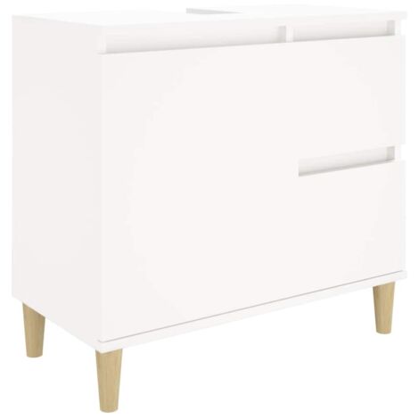 Bathroom Cabinet White 65x33x60 cm Engineered Wood vidaXL