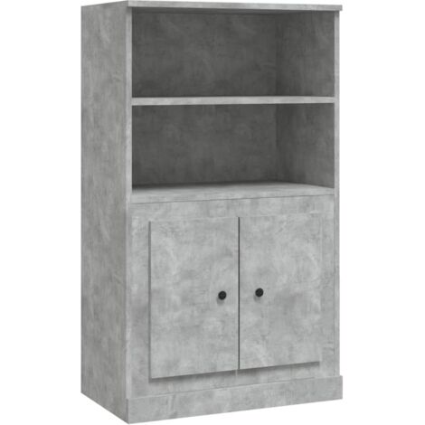 Highboard Concrete Grey 60x35.5x103.5 cm Engineered Wood vidaXL (1/5)