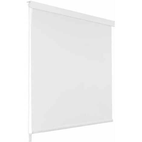 Shower Roller Blind 80x240 cm White vidaXL