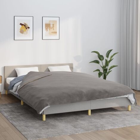 Weighted Blanket with Cover Grey 200x230 cm 13 kg Fabric vidaXL