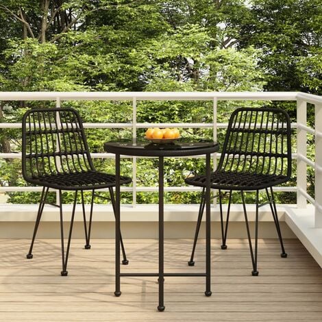 Poly rattan best sale garden dining set