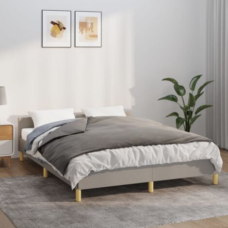 Weighted Blanket with Cover Grey 137x200 cm Single 10 kg Fabric vidaXL