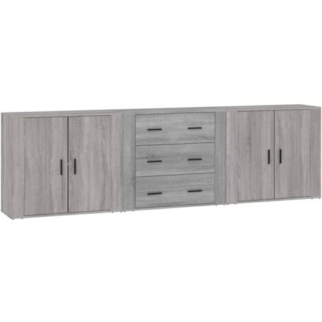 Sideboards Pcs Grey Sonoma Engineered Wood Vidaxl