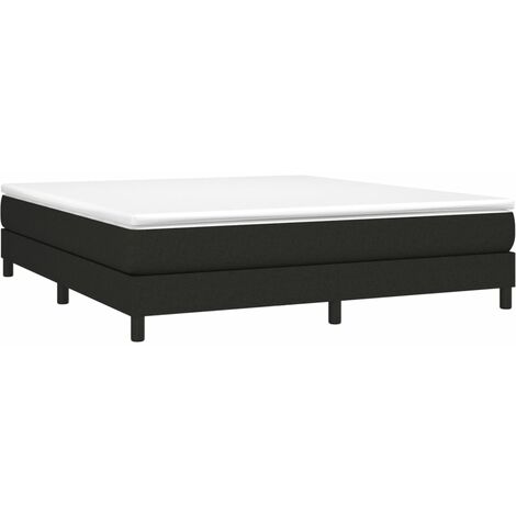 Box Spring Bed Frame Black Super King Fabric (UK/IE/FI/NO only) vidaXL (1/5)