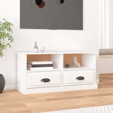 TV Cabinet White 93x35.5x45 cm Engineered Wood vidaXL (1/5)