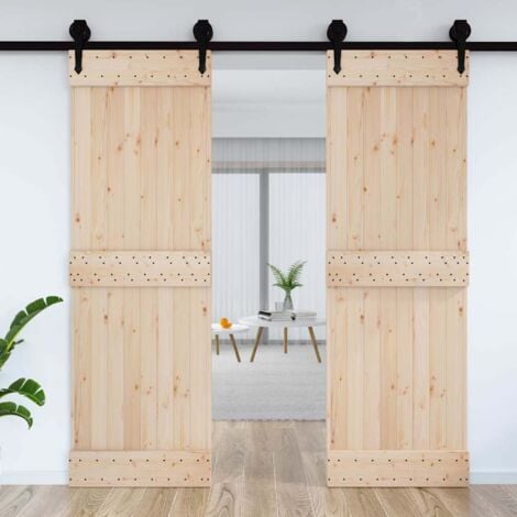 Door NARVIK 70x210 cm Solid Wood Pine vidaXL
