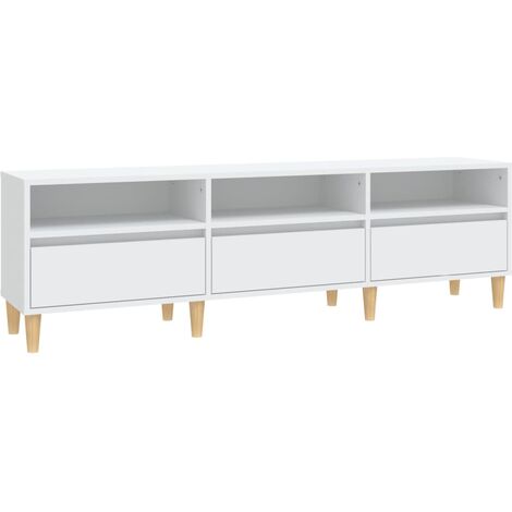 TV Cabinet White 150x30x44.5 cm Engineered Wood vidaXL (1/5)