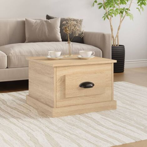 Coffee Table Sonoma Oak 50x50x35 cm Engineered Wood vidaXL (1/5)