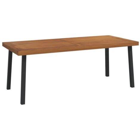 Garden Table 200x100x75 cm Solid Wood Acacia vidaXL (1/5)