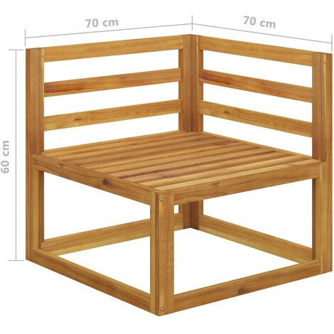 2-seater Garden Bench with Cream White Cushions (UK/IE/FI/NO only) vidaXL
