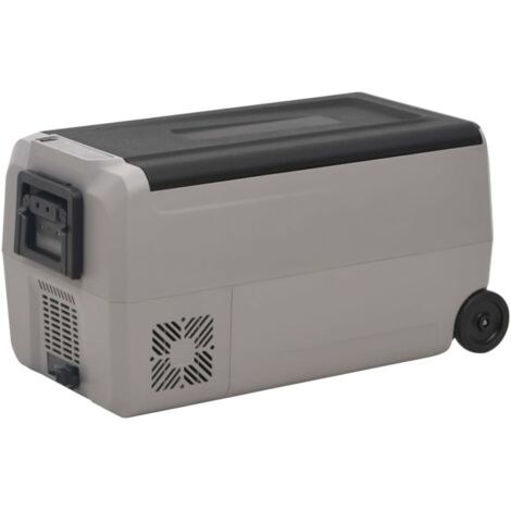 Cool Box with Wheel and Handle Black&Grey 36 L PP&PE vidaXL (1/5)