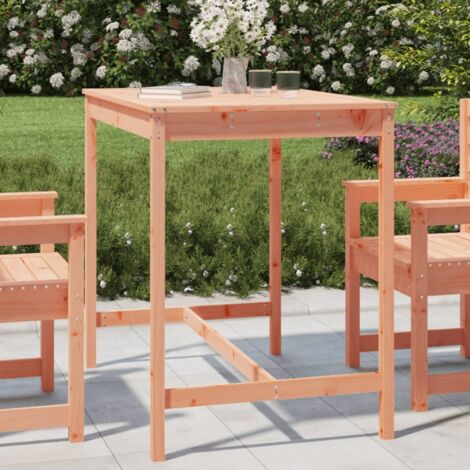 Garden Table 121x82.5x110 cm Solid Wood Douglas vidaXL
