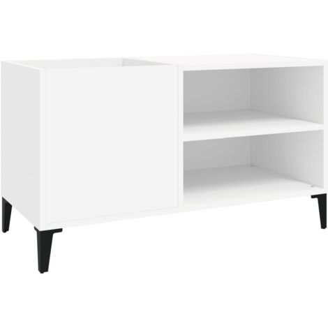 Record Cabinet White 84.5x38x48 cm Engineered Wood vidaXL (1/5)