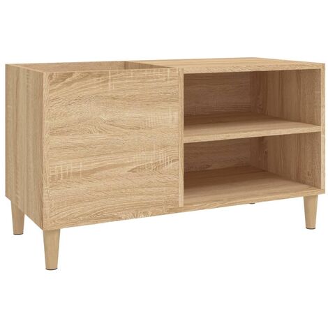 Record Cabinet Sonoma Oak 84.5x38x48 cm Engineered Wood vidaXL (1/5)