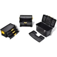 Tool Case Chest Tool Trolley Portable - Black