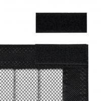 vidaXL Insect Door Curtain 210 x 100 cm 2 pcs Magnet Black - Black