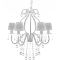 Chandelier with 2300 Crystals White - White