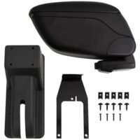 Car Armrest Black 12x29x(32-46) cm ABS vidaXL