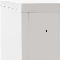 vidaXL Office Cabinet with Sliding Doors Metal 90x40x90 cm Grey - Grey
