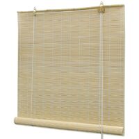 vidaXL Bamboo Roller Blinds 80 x 160 cm Natural - Beige