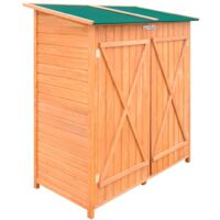 vidaXL Wooden Shed Garden Tool Shed Storage Room Large - Multicolour