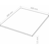 vidaXL 10 pcs MDF Sheets Square 60x60 cm 2.5 mm - Beige