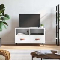 TV Cabinet High Gloss White 80x36x50 cm Engineered Wood vidaXL