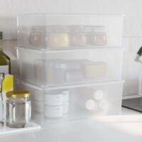 Plastic Storage Boxes 3 pcs 10 L Stackable vidaXL