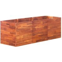 vidaXL Garden Raised Bed Acacia Wood 150x50x50 cm - Brown